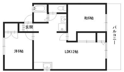エクセレントパレス(2LDK/2階)の間取り写真
