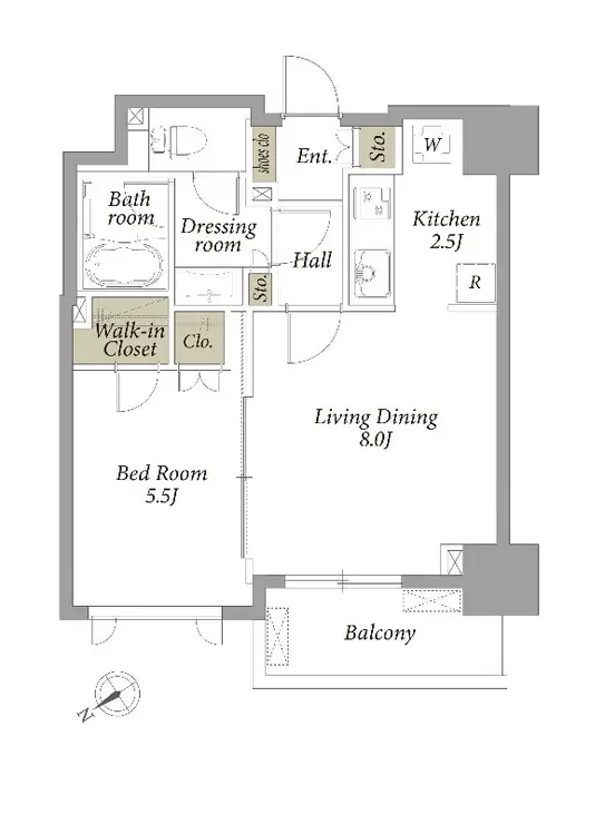 エスティメゾン五反田 6階階 間取り