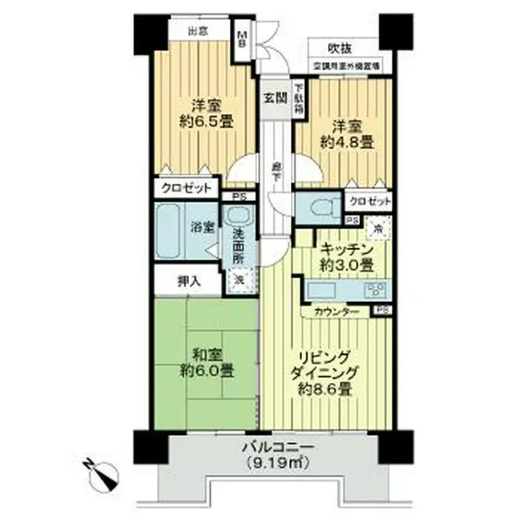 レクセルプラザ西川口 6階階 間取り