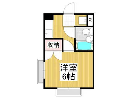 シティハイツフリハタ(1K/2階)の間取り写真