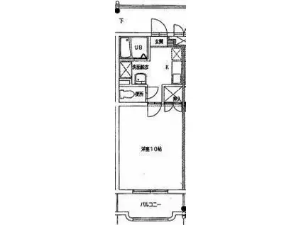 マンションHINO(1K/3階)の間取り写真