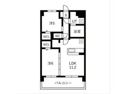 Y&M 祇園(2LDK/2階)の間取り写真