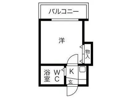 NF GRAN 中村公園(1K/1階)の間取り写真