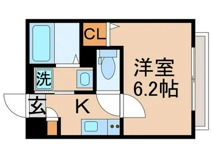 フォレストメゾン亀有(1K/2階)の間取り写真