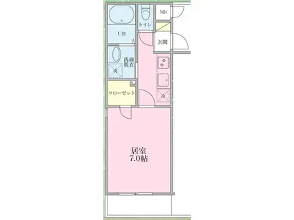 セレンディピティ(1K/3階)の間取り写真