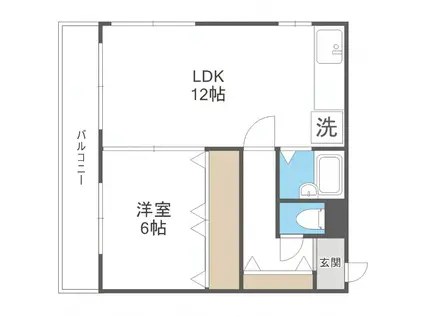 アルトゥパークマンション(1LDK/3階)の間取り写真