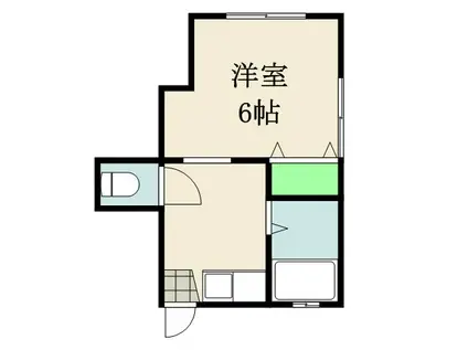 トップアイランドC(1K/1階)の間取り写真