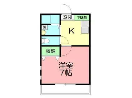 MK SQUARE(1K/3階)の間取り写真