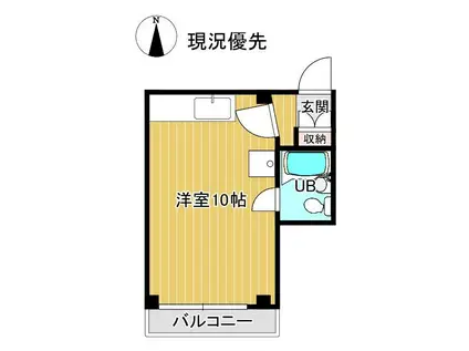 NEOLLA駅前ビル(ワンルーム/5階)の間取り写真