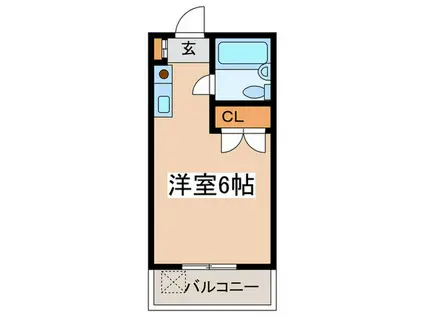 エクレール仙川PARTII(ワンルーム/1階)の間取り写真