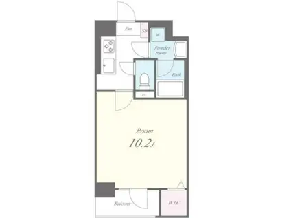 アビティ南大井I(1K/1階)の間取り写真