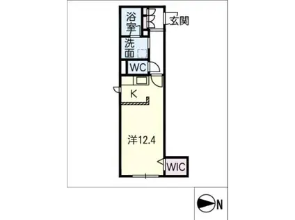 シャーメゾンノルテ(ワンルーム/1階)の間取り写真