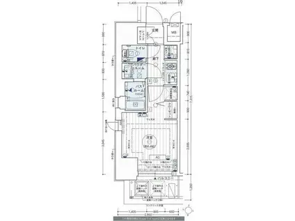 エステムコート新大阪XIIオルティ(1K/10階)の間取り写真