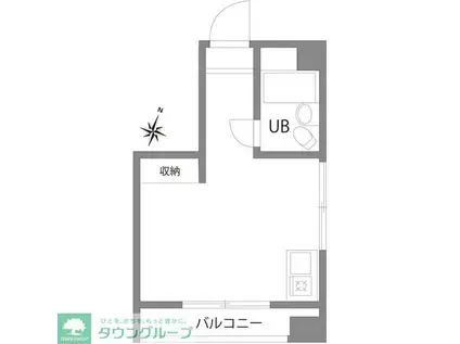 NAVI梅ヶ丘(ワンルーム/4階)の間取り写真