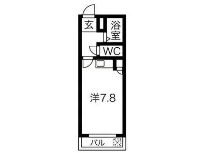 ハイツシャトー(1K/3階)の間取り写真