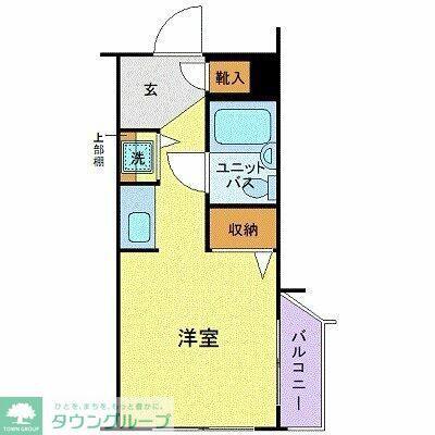 パレ・ドール八王子II(ワンルーム/3階)の間取り写真