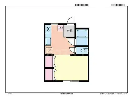 コーポサトウ(1K/1階)の間取り写真