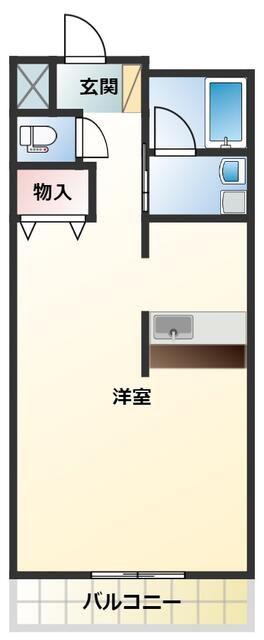 エクセレントマンション(1K/3階)の間取り写真
