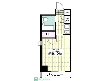 クリオ金沢文庫壱番館(ワンルーム/3階)の間取り写真