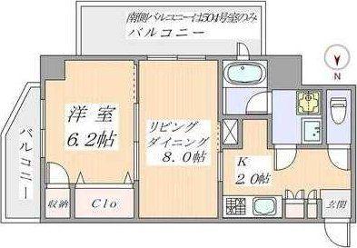 日神デュオステージ池袋(1LDK/5階)の間取り写真