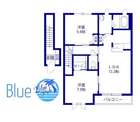 ミモザ壱番館(2LDK/1階)の間取り写真