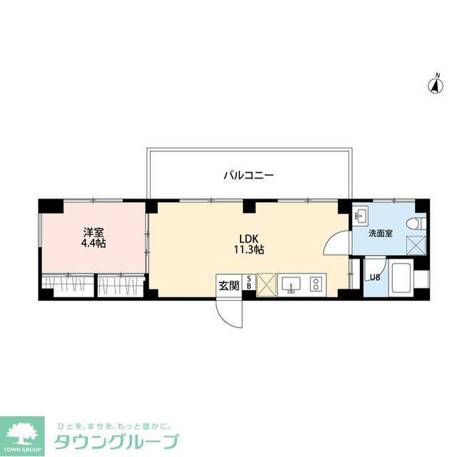 砧4丁目プロジェクト(1LDK/5階)の間取り写真