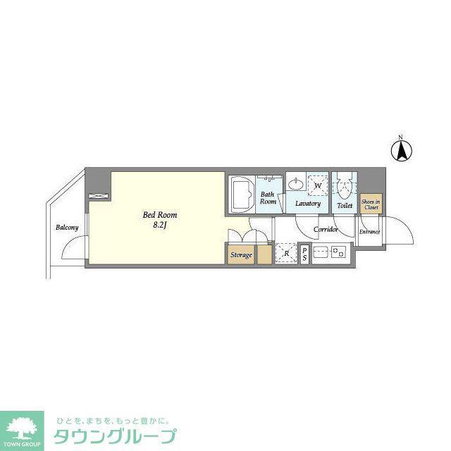 コンフォリア成増(1K/6階)の間取り写真