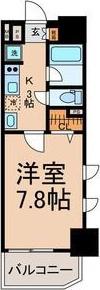 ベレーサ名駅ウエスト(1K/3階)の間取り写真