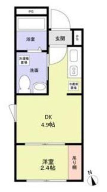 西荻窪レジデンス(1DK/3階)の間取り写真