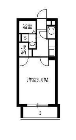 GRAND LINE(1K/5階)の間取り写真