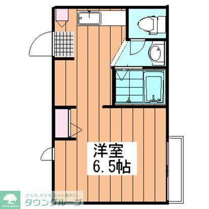 プチメゾン東戸倉(1K/2階)の間取り写真