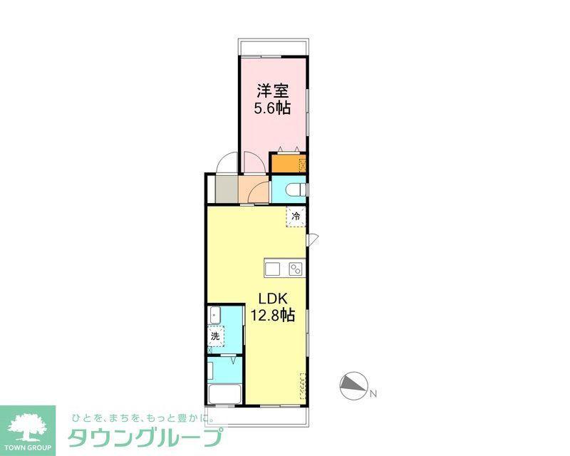 サンライズ天王台(1LDK/3階)の間取り写真