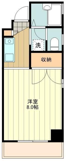 Mー1ビル(ワンルーム/3階)の間取り写真