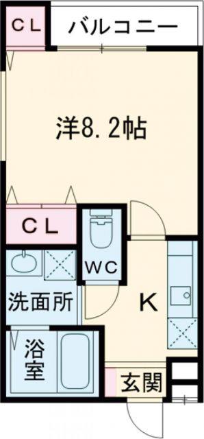フジパレス新金岡V番館(1K/3階)の間取り写真