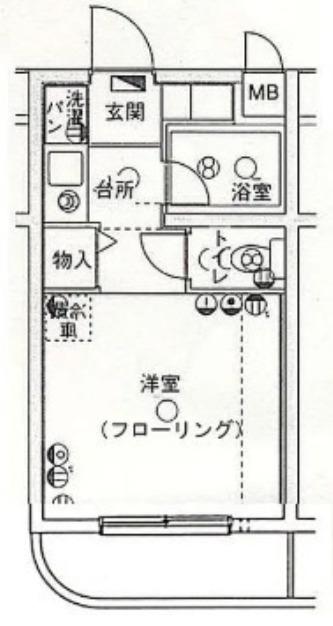 菱和パレス池袋本町(ワンルーム/3階)の間取り写真