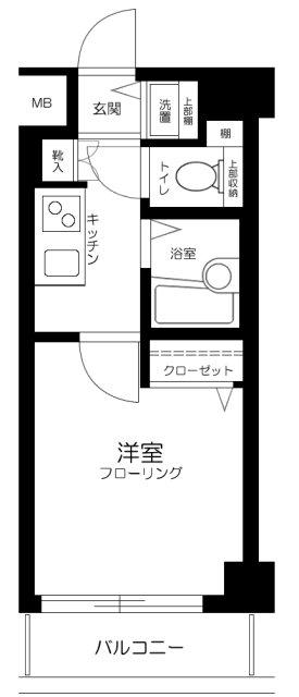 フェニックス上北沢ツインコート(1K/3階)の間取り写真
