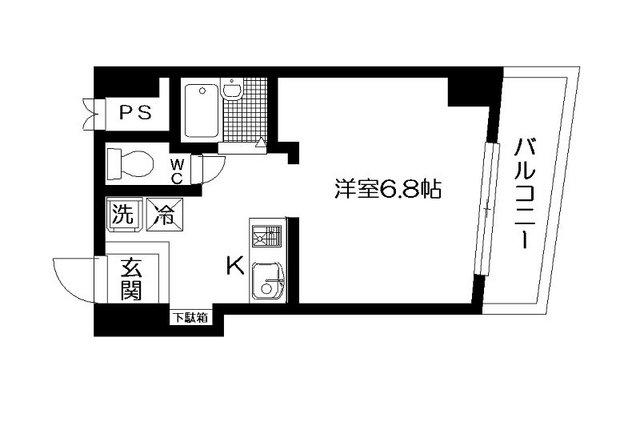 ラコルタ(ワンルーム/2階)の間取り写真