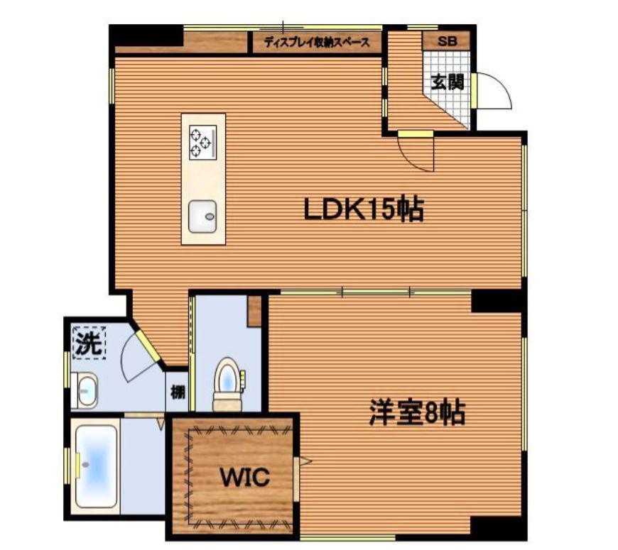 アクイユ文京(1LDK/1階)の間取り写真