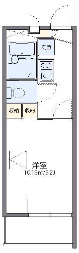 レオパレスノーブルコート久地(1K/3階)の間取り写真