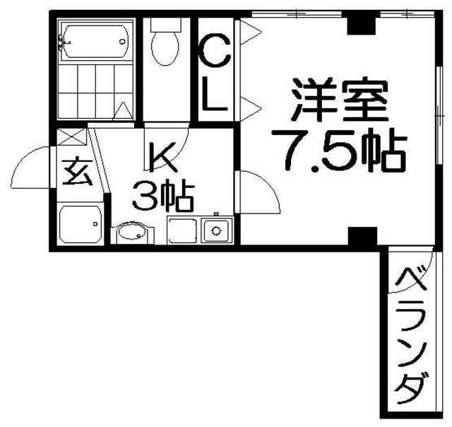 M PLAZA香里参番館(1K/8階)の間取り写真