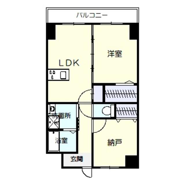 クローバー・グランツ新金岡(1SLDK/6階)の間取り写真