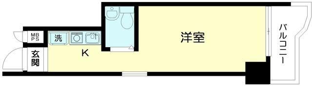 日神パレス亀戸(ワンルーム/2階)の間取り写真