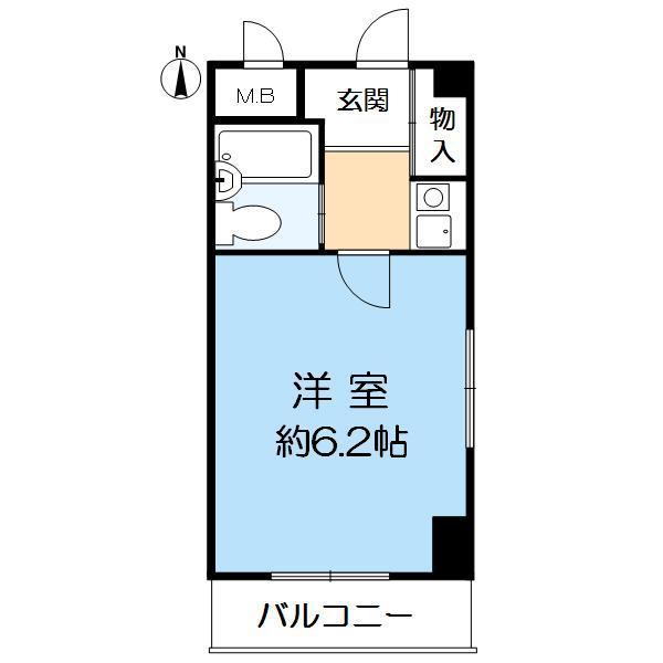 アリスト北昭和町(1K/1階)の間取り写真