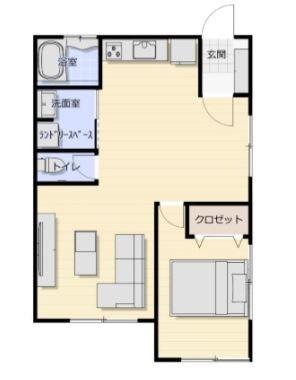 ドエル首里(1LDK/3階)の間取り写真