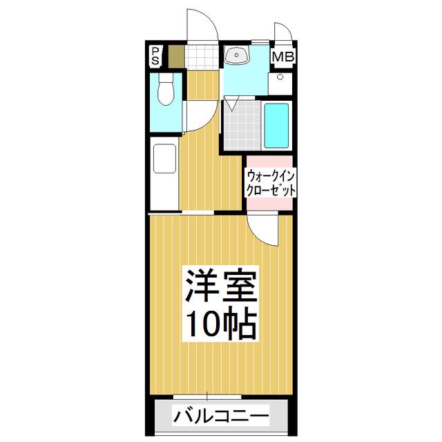 マイエンフェルト(1K/2階)の間取り写真