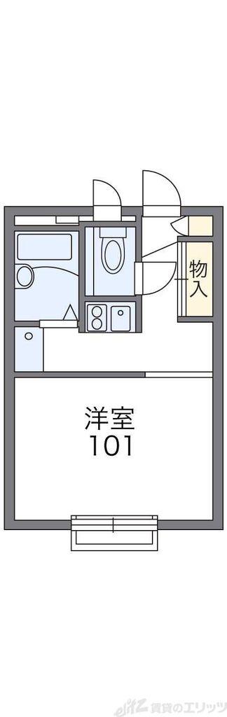 レオパレスメリッサ(1K/2階)の間取り写真