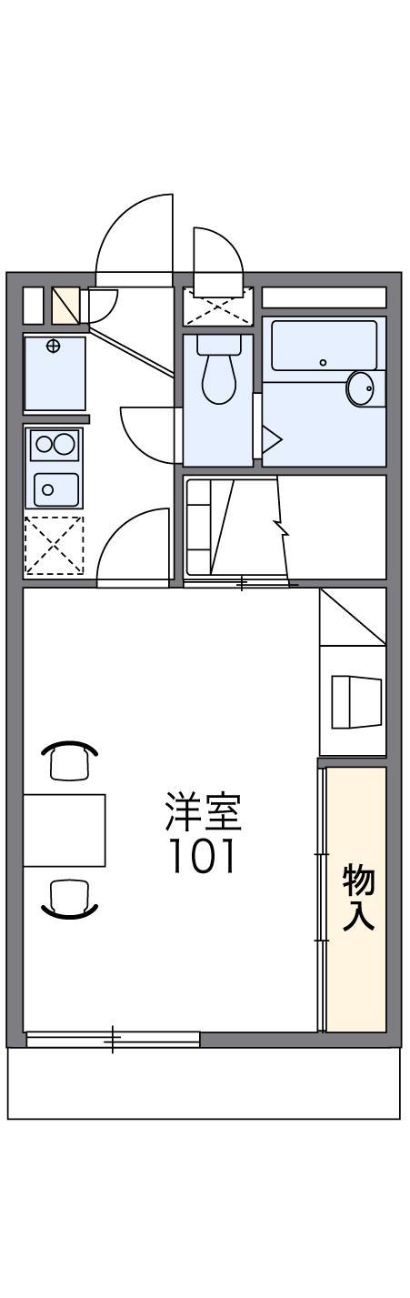 レオパレスONO(1K/2階)の間取り写真
