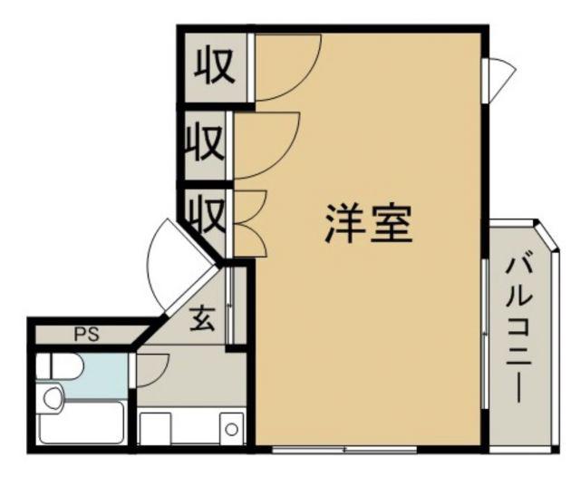 TS STYLE(ワンルーム/3階)の間取り写真