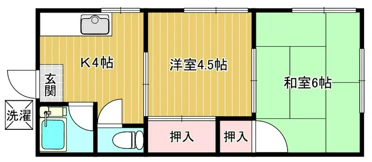 栗山荘 2階階 間取り