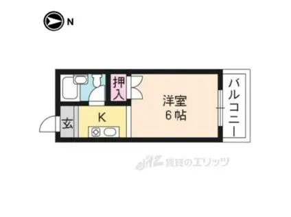吉田マンション(ワンルーム/5階)の間取り写真